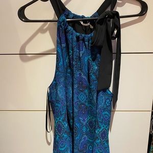 Tahari tie-neck blouse